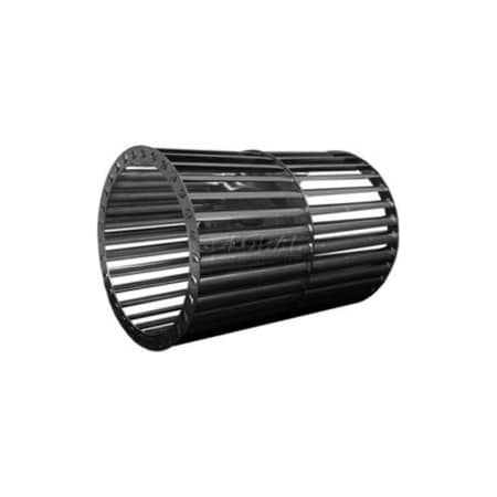 Lau Double Inlet Blower Wheel, 4-3/4" Dia., CCW, 3450 RPM, 1/2" Bore, 5-1/8"W, Aluminum 028958-14